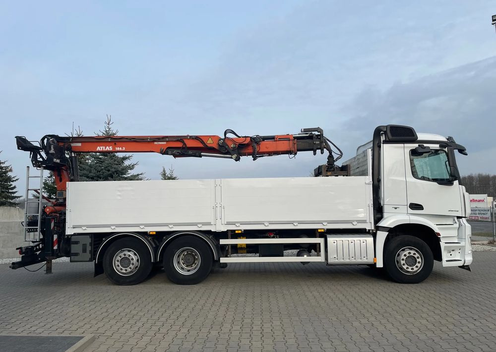 Mercedes-Benz Arocs 2545, HDS ATLAS 186.3 - PILOT - Φορτηγό με ανοιχτή καρότσα, Φορτηγό με γερανό: φωτογραφία 5 Mercedes-Benz Arocs 2545, HDS ATLAS 186.3 - PILOT - Φορτηγό με ανοιχτή καρότσα, Φορτηγό με γερανό: φωτογραφία 5