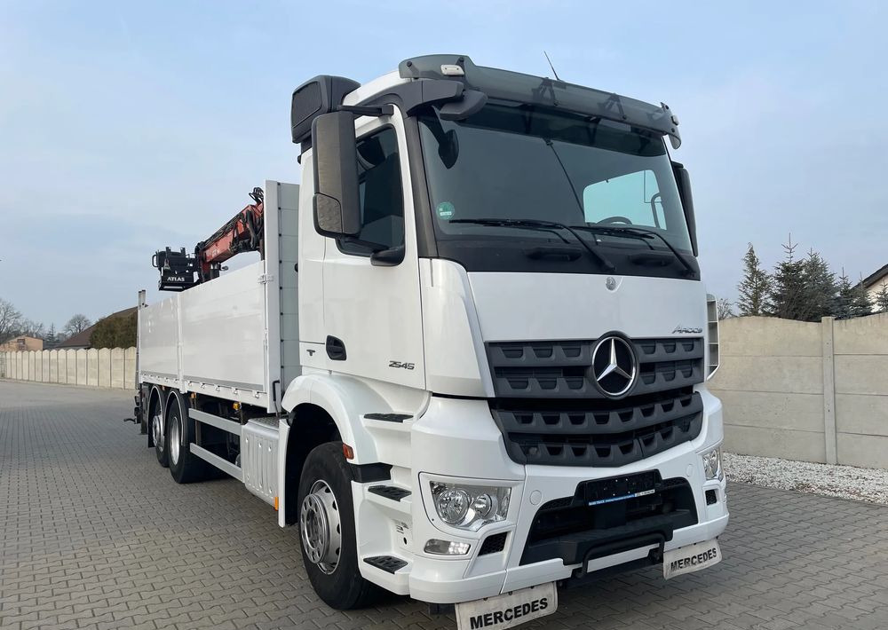 Mercedes-Benz Arocs 2545, HDS ATLAS 186.3 - PILOT - Φορτηγό με ανοιχτή καρότσα, Φορτηγό με γερανό: φωτογραφία 2 Mercedes-Benz Arocs 2545, HDS ATLAS 186.3 - PILOT - Φορτηγό με ανοιχτή καρότσα, Φορτηγό με γερανό: φωτογραφία 2