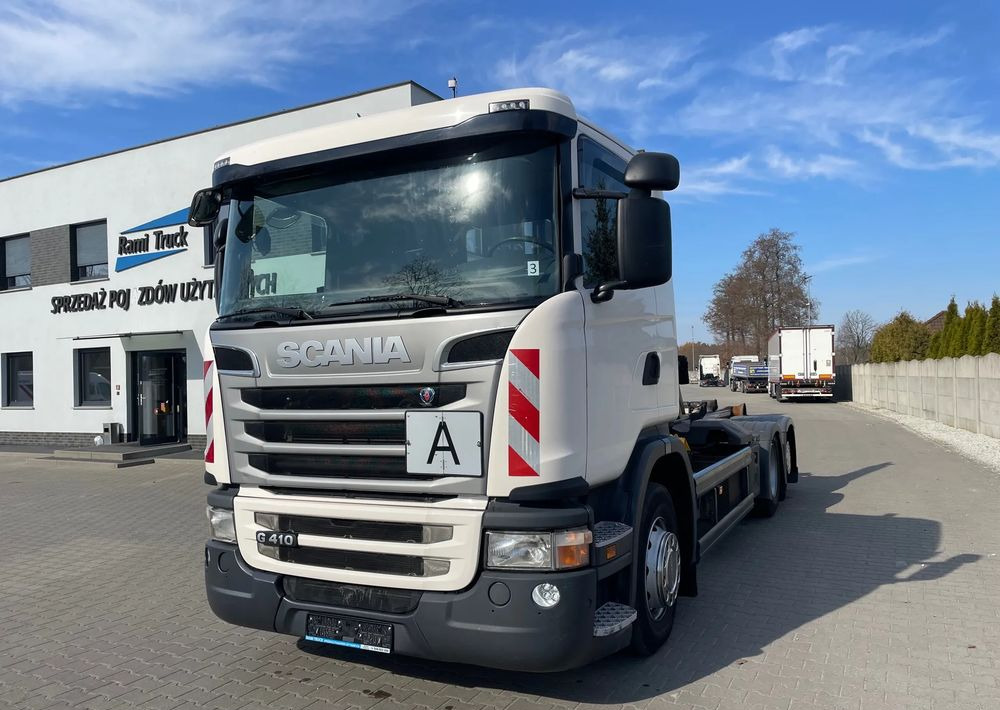 Scania R410 Hakowiec MEILLER RK20 65 - Φορτηγό φόρτωσης γάντζου: φωτογραφία 2 Scania R410 Hakowiec MEILLER RK20 65 - Φορτηγό φόρτωσης γάντζου: φωτογραφία 2