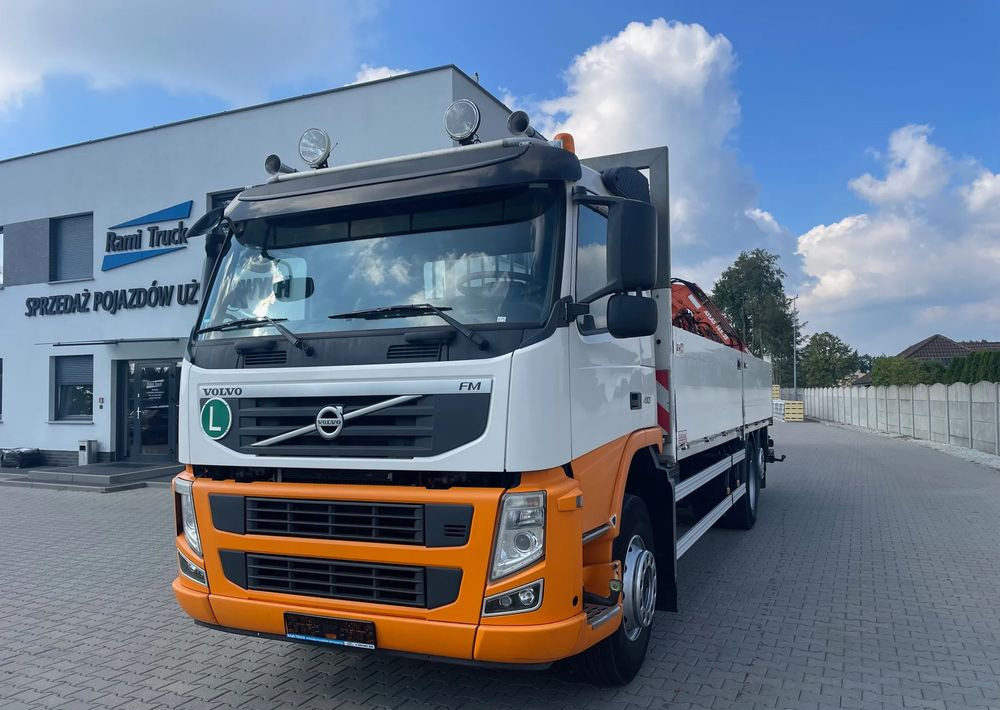Volvo FM410 EURO 5, HDS ATLAS 165.2E-A2 RADIO STEROWANY, ZABUDOWA 7,1 m! - Φορτηγό με ανοιχτή καρότσα, Φορτηγό με γερανό: φωτογραφία 1 Volvo FM410 EURO 5, HDS ATLAS 165.2E-A2 RADIO STEROWANY, ZABUDOWA 7,1 m! - Φορτηγό με ανοιχτή καρότσα, Φορτηγό με γερανό: φωτογραφία 1