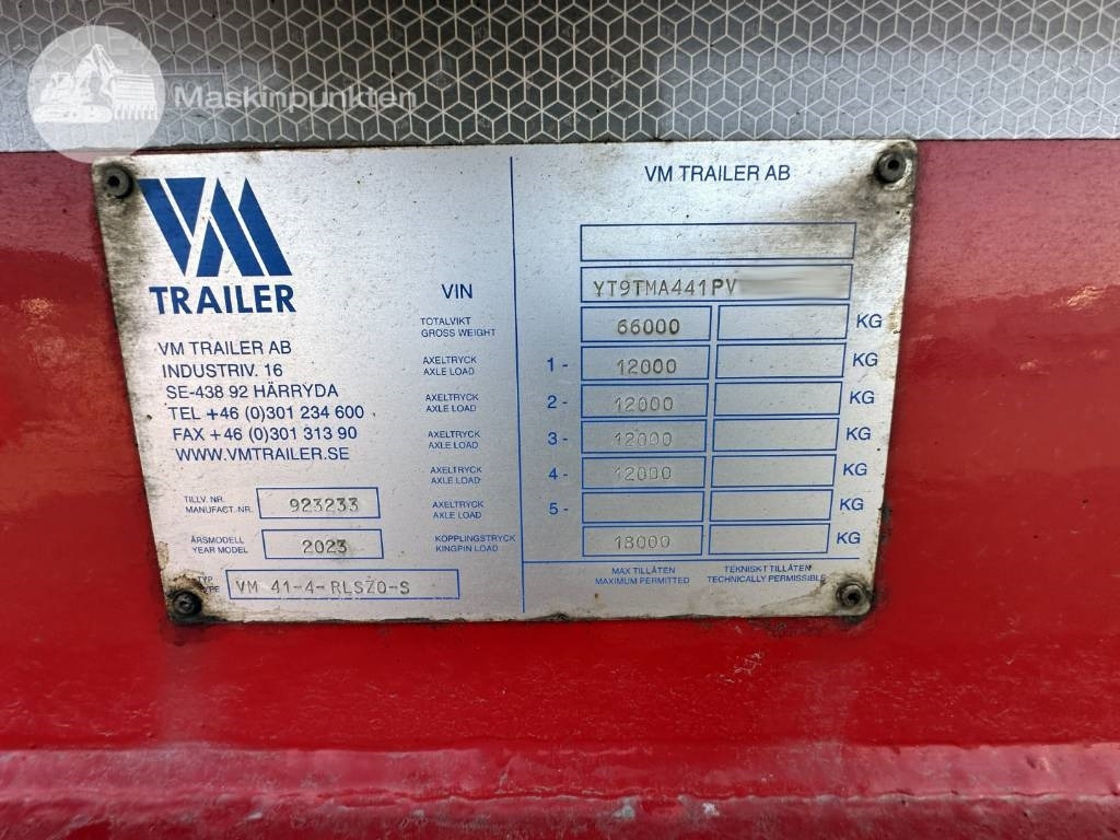 Επικαθήμενο με χαμηλό δάπεδο Vm-trailer VM 41-4-RLSZO-S JUMBO: φωτογραφία 20