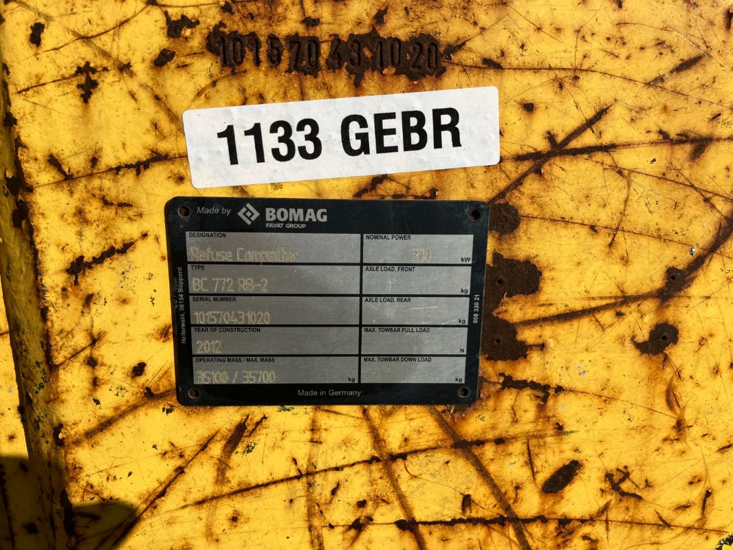 BOMAG DE BC 772 RB-2 Stage IIIa/Tier 3 - Οδοστρωτήρες: φωτογραφία 5 BOMAG DE BC 772 RB-2 Stage IIIa/Tier 3 - Οδοστρωτήρες: φωτογραφία 5