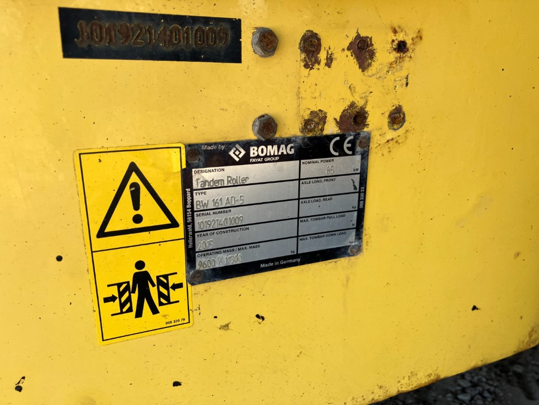 BOMAG DE BW 161 AD-5 Stage IIIb/Tier 4i - Ασφαλτικός οδοστρωτήρας: φωτογραφία 2 BOMAG DE BW 161 AD-5 Stage IIIb/Tier 4i - Ασφαλτικός οδοστρωτήρας: φωτογραφία 2