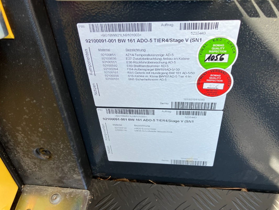 BOMAG DE BW 161 ADO-5 STage V/Tier 4f - Ασφαλτικός οδοστρωτήρας: φωτογραφία 3 BOMAG DE BW 161 ADO-5 STage V/Tier 4f - Ασφαλτικός οδοστρωτήρας: φωτογραφία 3