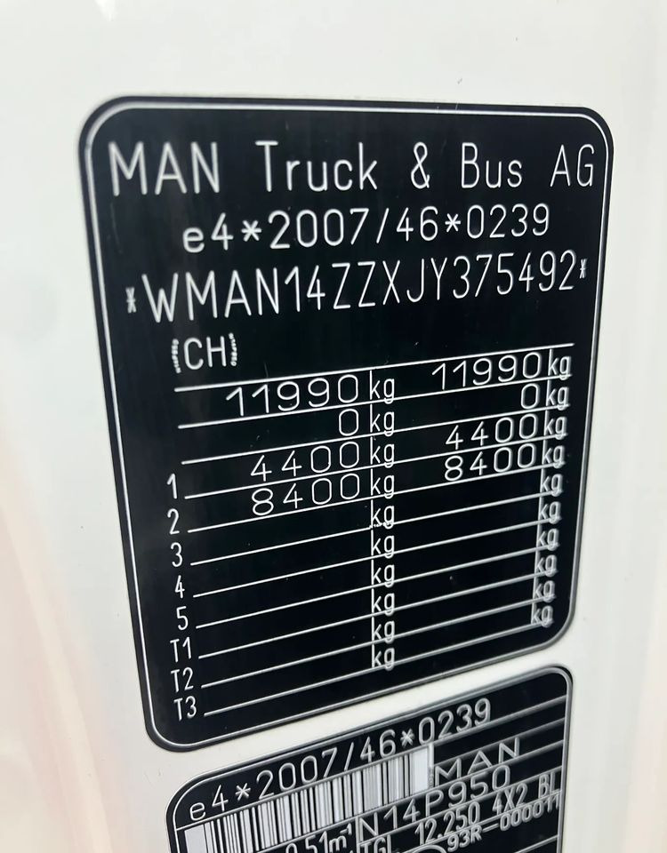 MAN Man TGM 12.250 euro 6 ramo do zabudowy Pomoc drogowa laweta kiper - Φορτηγό σασί: φωτογραφία 3 MAN Man TGM 12.250 euro 6 ramo do zabudowy Pomoc drogowa laweta kiper - Φορτηγό σασί: φωτογραφία 3