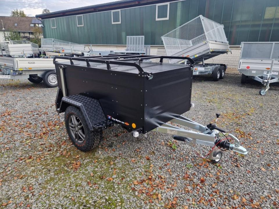 PKW Anhänger Offroad Kofferanhänger 100km/h TPV Böckmann Dachzelt - Ρυμούλκες αυτοκίνητο: φωτογραφία 1 PKW Anhänger Offroad Kofferanhänger 100km/h TPV Böckmann Dachzelt - Ρυμούλκες αυτοκίνητο: φωτογραφία 1