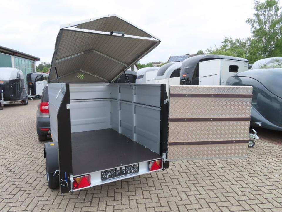 TPV Kleinviehanhänger 1,0t Flügeltür Viehanhänger Ziegen Schafe - Ρυμούλκα μεταφορά ζώων: φωτογραφία 2 TPV Kleinviehanhänger 1,0t Flügeltür Viehanhänger Ziegen Schafe - Ρυμούλκα μεταφορά ζώων: φωτογραφία 2