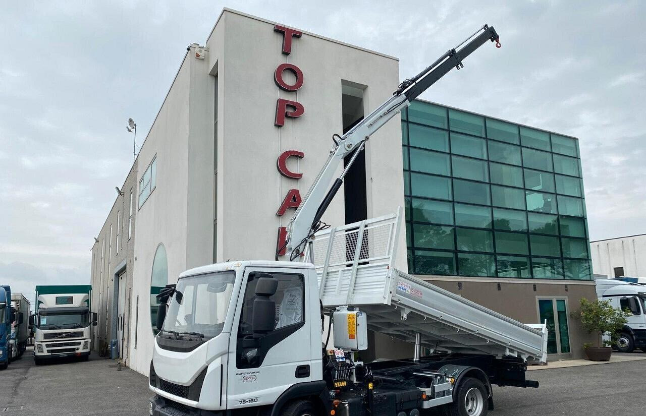 IVECO EUROCARGO 75E16 2019 RIBALTABILE E GRU - Φορτηγό ανατρεπόμενο, Φορτηγό με γερανό: φωτογραφία 2 IVECO EUROCARGO 75E16 2019 RIBALTABILE E GRU - Φορτηγό ανατρεπόμενο, Φορτηγό με γερανό: φωτογραφία 2