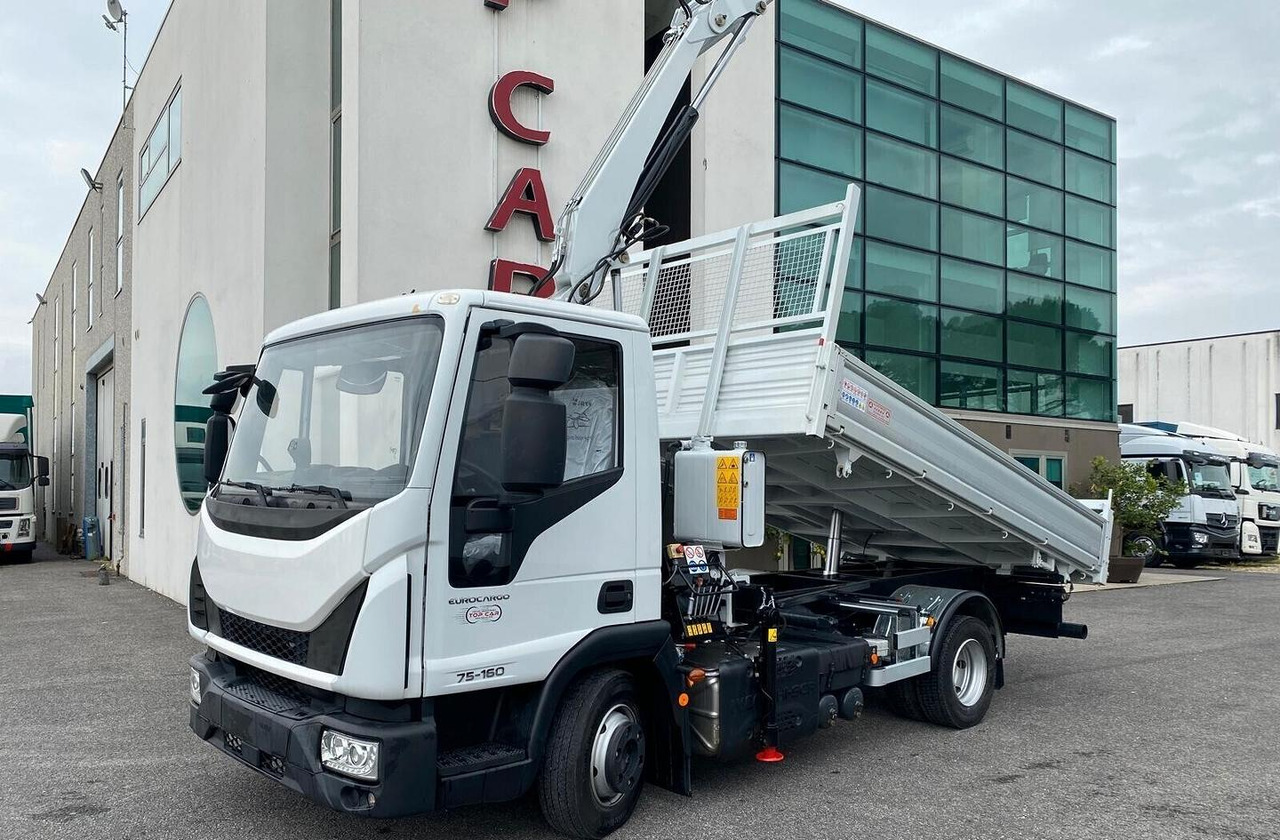 IVECO EUROCARGO 75E16 2019 RIBALTABILE E GRU - Φορτηγό ανατρεπόμενο, Φορτηγό με γερανό: φωτογραφία 3 IVECO EUROCARGO 75E16 2019 RIBALTABILE E GRU - Φορτηγό ανατρεπόμενο, Φορτηγό με γερανό: φωτογραφία 3