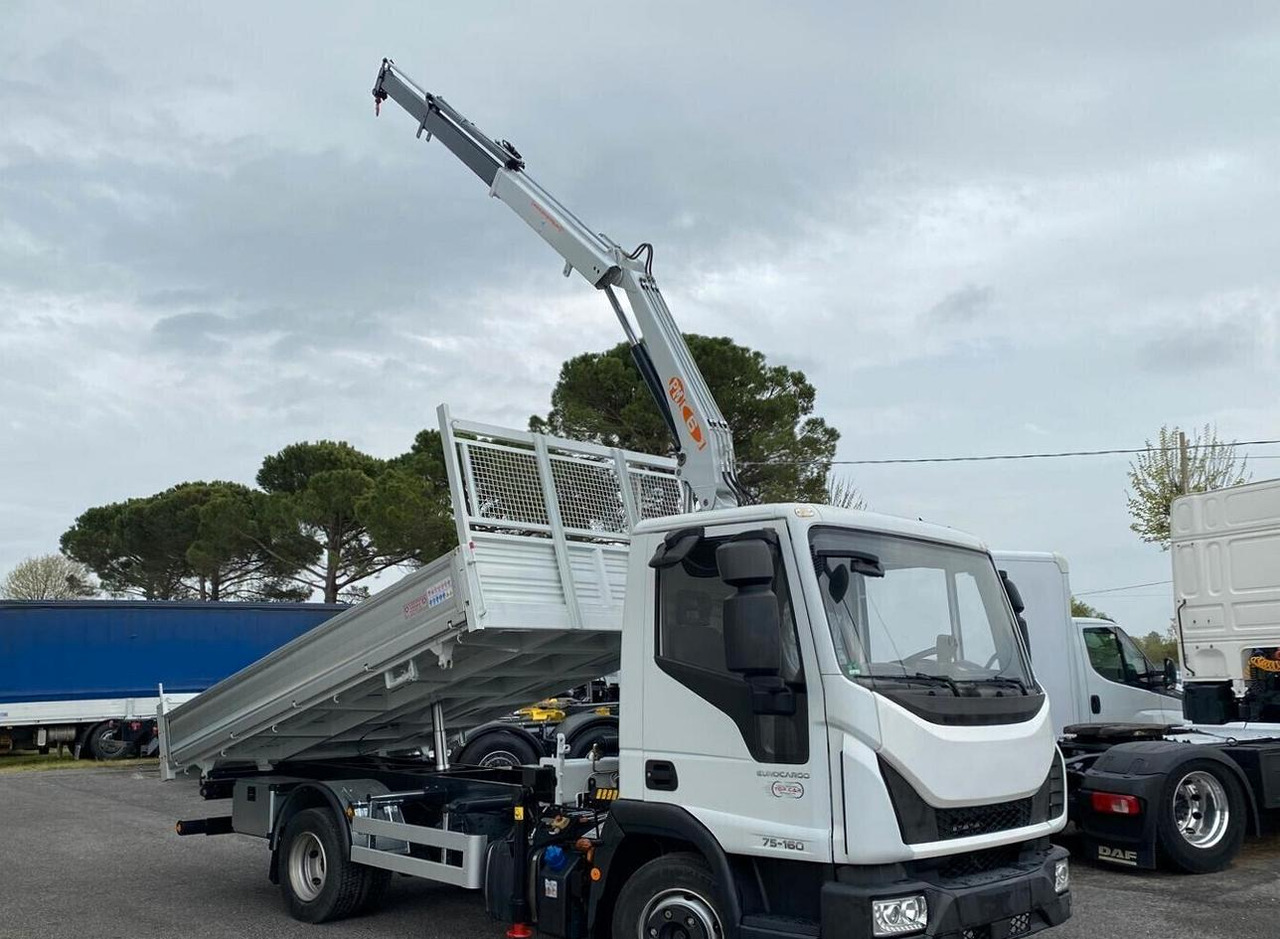 IVECO EUROCARGO 75E16 2019 RIBALTABILE E GRU - Φορτηγό ανατρεπόμενο, Φορτηγό με γερανό: φωτογραφία 4 IVECO EUROCARGO 75E16 2019 RIBALTABILE E GRU - Φορτηγό ανατρεπόμενο, Φορτηγό με γερανό: φωτογραφία 4