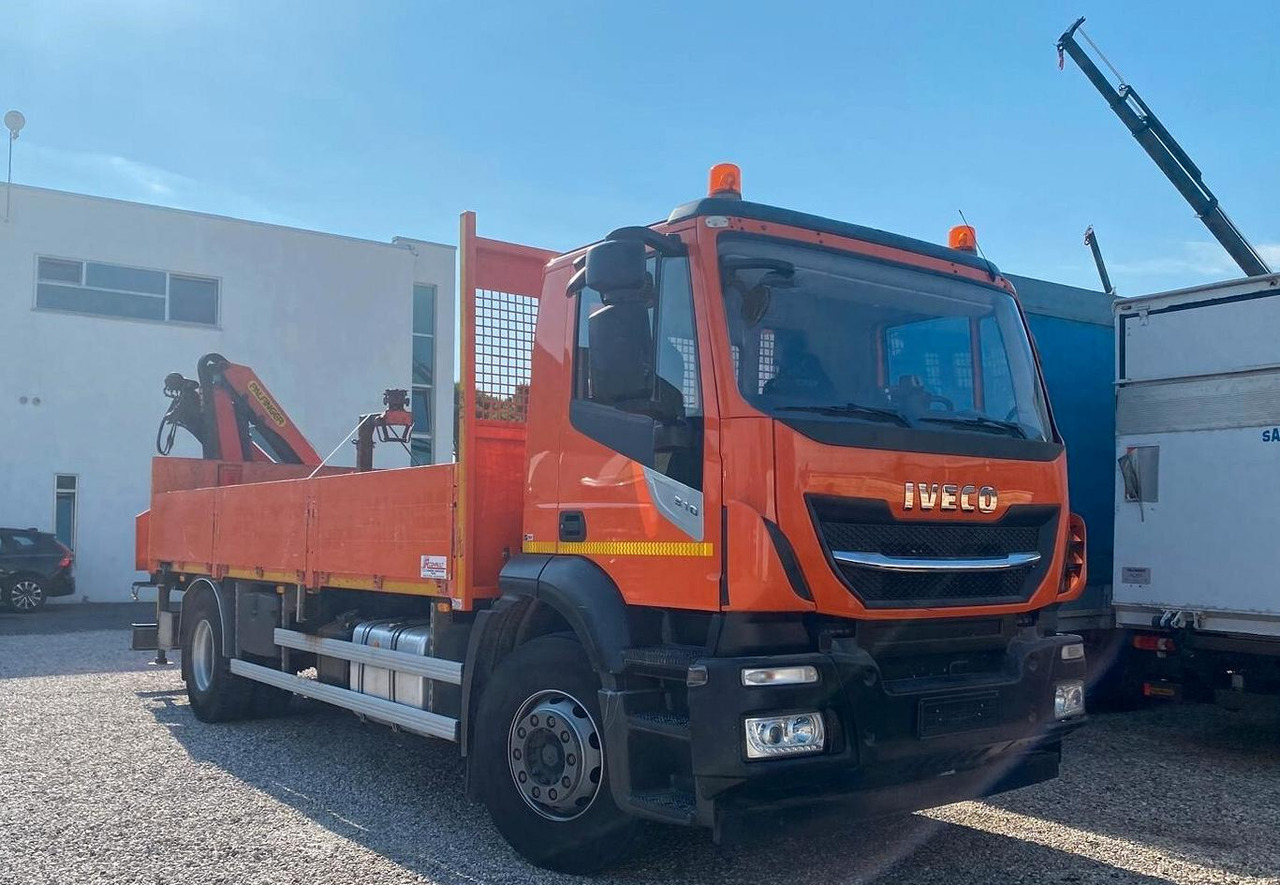 IVECO STRALIS 310 CASSONE FISSO E GRU - Φορτηγό με ανοιχτή καρότσα, Φορτηγό με γερανό: φωτογραφία 1 IVECO STRALIS 310 CASSONE FISSO E GRU - Φορτηγό με ανοιχτή καρότσα, Φορτηγό με γερανό: φωτογραφία 1
