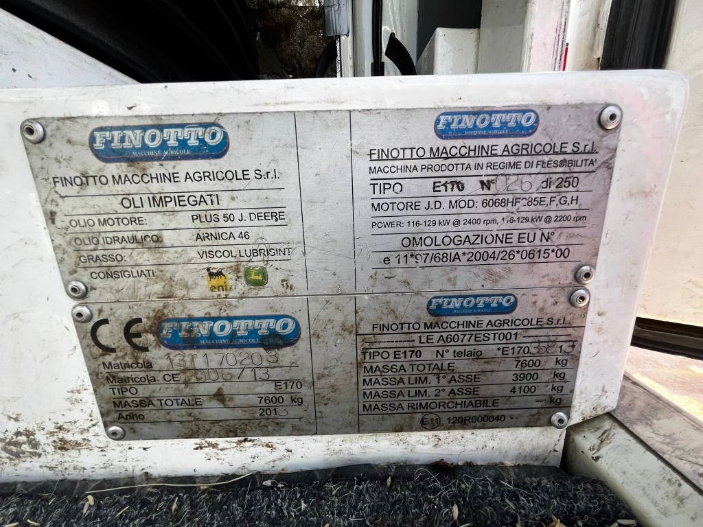 Μηχανηματα λιπάσματα Finotto E170: φωτογραφία 16 Μηχανηματα λιπάσματα Finotto E170: φωτογραφία 16