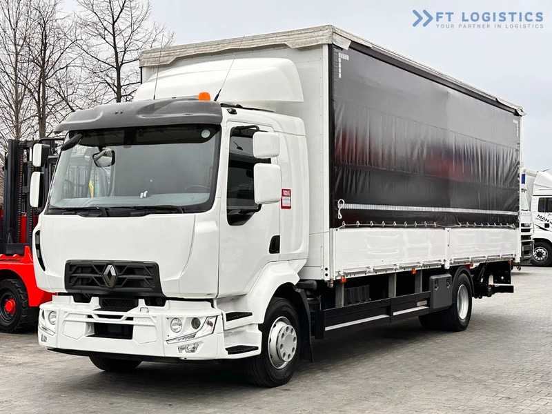 Renault Midlum 250 Renault D 250 / AUTOMATIC / 4X2 / 18 PALLETS / TAIL LIFT / SIDE BOARDS / curtainsider truck - Φορτηγό μουσαμάς: φωτογραφία 2 Renault Midlum 250 Renault D 250 / AUTOMATIC / 4X2 / 18 PALLETS / TAIL LIFT / SIDE BOARDS / curtainsider truck - Φορτηγό μουσαμάς: φωτογραφία 2
