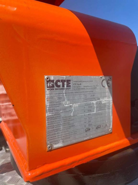 Φορτηγό με εναέρια πλατφόρμα CTE ZED 21JH: φωτογραφία 10 Φορτηγό με εναέρια πλατφόρμα CTE ZED 21JH: φωτογραφία 10