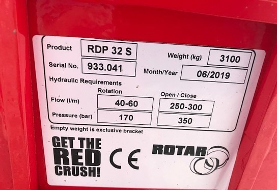 Rotar RDP32S-Iisalmi - Ψαλίδι υδραυλικό για Κατασκευή μηχανήματα: φωτογραφία 3 Rotar RDP32S-Iisalmi - Ψαλίδι υδραυλικό για Κατασκευή μηχανήματα: φωτογραφία 3