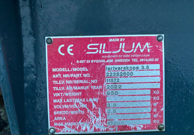 Siljum MekanPolannekauha 3,8m3 - Κουβάς για φορτωτή: φωτογραφία 3 Siljum MekanPolannekauha 3,8m3 - Κουβάς για φορτωτή: φωτογραφία 3