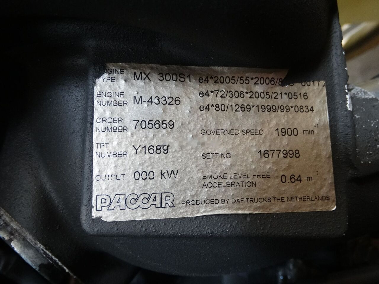 DAF MX300S1 410 DAF XF 105 - Κινητήρας για Φορτηγό: φωτογραφία 5 DAF MX300S1 410 DAF XF 105 - Κινητήρας για Φορτηγό: φωτογραφία 5