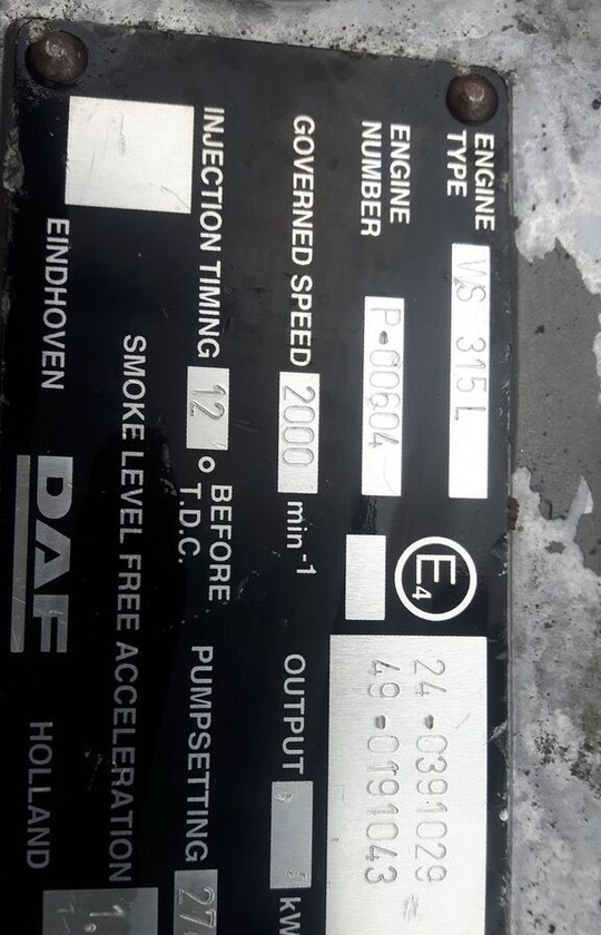 DAF WS315L truck - Κινητήρας για Φορτηγό: φωτογραφία 5 DAF WS315L truck - Κινητήρας για Φορτηγό: φωτογραφία 5