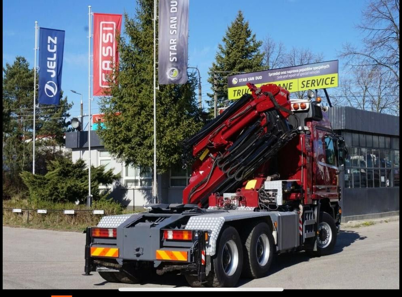 Mercedes-Benz ACTROS 3348 Kran HMF3720K4 Fly-Jip Fun k Klima - Φορτηγό με γερανό: φωτογραφία 4 Mercedes-Benz ACTROS 3348 Kran HMF3720K4 Fly-Jip Fun k Klima - Φορτηγό με γερανό: φωτογραφία 4