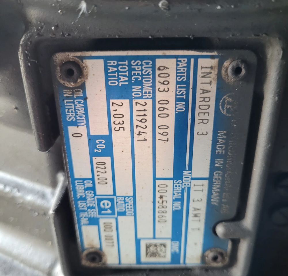 RETARDER INTARDER 3 DAF XF 106 ORYGINAŁ 6093060097 CHWALIM116 - Κιβώτιο ταχυτήτων για Φορτηγό: φωτογραφία 4 RETARDER INTARDER 3 DAF XF 106 ORYGINAŁ 6093060097 CHWALIM116 - Κιβώτιο ταχυτήτων για Φορτηγό: φωτογραφία 4
