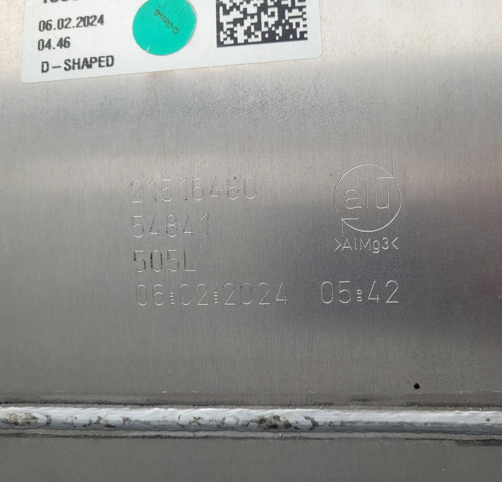 ZBIORNIK PALIWA VOLVO FH4 FH5 GAMA 160x55x68cm 505L 21516480 CHWALIM116 - Ρεζερβουάρ καυσίμου για Φορτηγό: φωτογραφία 4 ZBIORNIK PALIWA VOLVO FH4 FH5 GAMA 160x55x68cm 505L 21516480 CHWALIM116 - Ρεζερβουάρ καυσίμου για Φορτηγό: φωτογραφία 4
