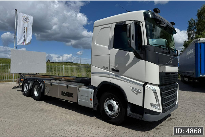 Volvo FH 500 Globetrotter, Euro 6, / 6x2 / Hydraulic body / frame 7.4 m / Tail lift - Φορτηγό μεταφοράς εμπορευματοκιβωτίων/ Κινητό αμάξωμα: φωτογραφία 4 Volvo FH 500 Globetrotter, Euro 6, / 6x2 / Hydraulic body / frame 7.4 m / Tail lift - Φορτηγό μεταφοράς εμπορευματοκιβωτίων/ Κινητό αμάξωμα: φωτογραφία 4
