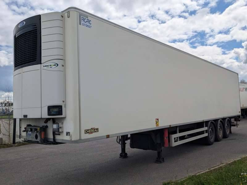 Semi-remorque 3 Essieux 38 TONNES HAYON CAISSE CHEREAU GROUPE CARRIER VECTOR 1950 MT - Επικαθήμενο ψυγείο: φωτογραφία 1 Semi-remorque 3 Essieux 38 TONNES HAYON CAISSE CHEREAU GROUPE CARRIER VECTOR 1950 MT - Επικαθήμενο ψυγείο: φωτογραφία 1