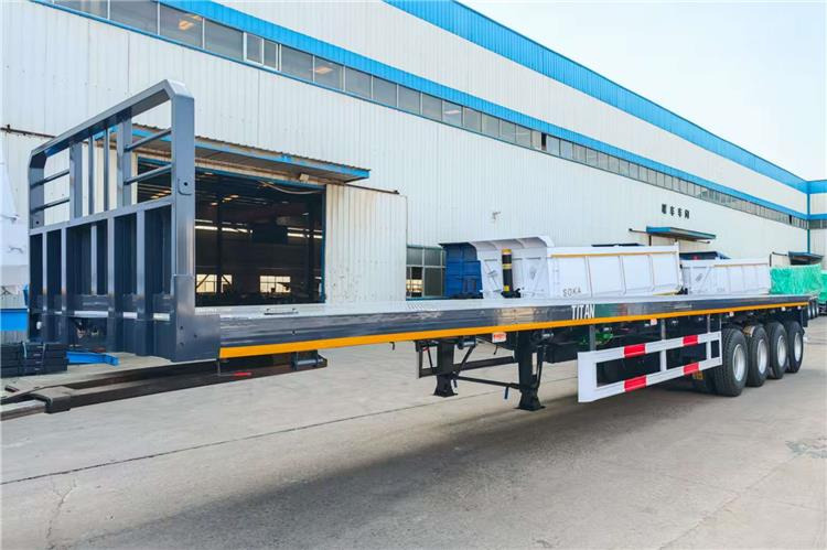 2025 New Model 4 Axle 45ft Flatbed Container Trailer In Zambia - Επικαθήμενο μεταφοράς εμπορευματοκιβωτίων/ Κινητό αμάξωμα: φωτογραφία 1 2025 New Model 4 Axle 45ft Flatbed Container Trailer In Zambia - Επικαθήμενο μεταφοράς εμπορευματοκιβωτίων/ Κινητό αμάξωμα: φωτογραφία 1