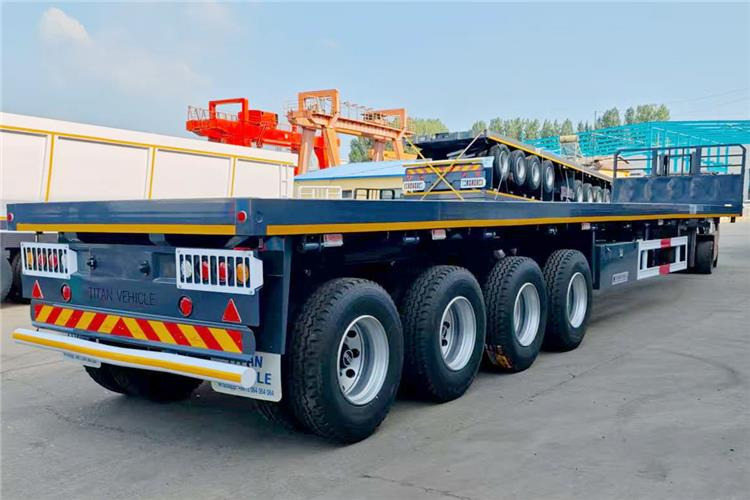 2025 New Model 4 Axle 45ft Flatbed Container Trailer In Zambia - Επικαθήμενο μεταφοράς εμπορευματοκιβωτίων/ Κινητό αμάξωμα: φωτογραφία 2 2025 New Model 4 Axle 45ft Flatbed Container Trailer In Zambia - Επικαθήμενο μεταφοράς εμπορευματοκιβωτίων/ Κινητό αμάξωμα: φωτογραφία 2