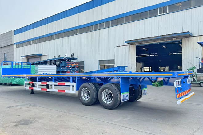 TITAN 2 Axle 45 Ft Flatbed Trailers for Sale in Algeria - Επικαθήμενο πλατφόρμα/ Καρότσα: φωτογραφία 1 TITAN 2 Axle 45 Ft Flatbed Trailers for Sale in Algeria - Επικαθήμενο πλατφόρμα/ Καρότσα: φωτογραφία 1