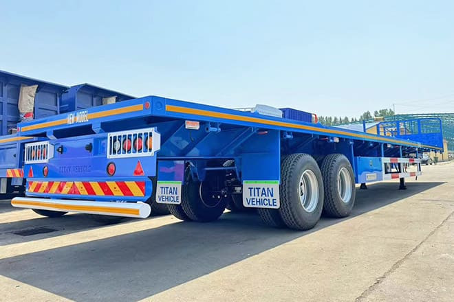 TITAN 2 Axle 45 Ft Flatbed Trailers for Sale in Algeria - Επικαθήμενο πλατφόρμα/ Καρότσα: φωτογραφία 4 TITAN 2 Axle 45 Ft Flatbed Trailers for Sale in Algeria - Επικαθήμενο πλατφόρμα/ Καρότσα: φωτογραφία 4