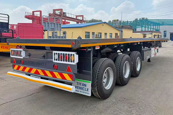 TITAN 3 Axle Flatbed Semi Trailer for Sale in Ghana - Επικαθήμενο πλατφόρμα/ Καρότσα: φωτογραφία 2 TITAN 3 Axle Flatbed Semi Trailer for Sale in Ghana - Επικαθήμενο πλατφόρμα/ Καρότσα: φωτογραφία 2