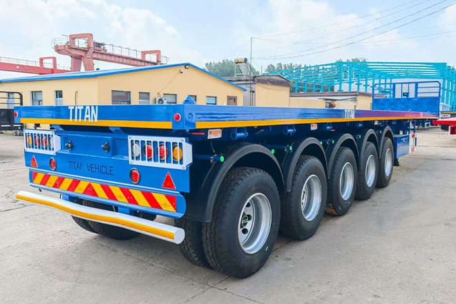 TITAN 5 Axle New Flatbed Trailers for Sale in Mauritius - Επικαθήμενο πλατφόρμα/ Καρότσα: φωτογραφία 1 TITAN 5 Axle New Flatbed Trailers for Sale in Mauritius - Επικαθήμενο πλατφόρμα/ Καρότσα: φωτογραφία 1