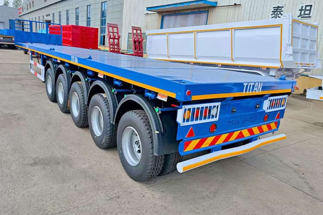 TITAN 5 Axle New Flatbed Trailers for Sale in Mauritius - Επικαθήμενο πλατφόρμα/ Καρότσα: φωτογραφία 2 TITAN 5 Axle New Flatbed Trailers for Sale in Mauritius - Επικαθήμενο πλατφόρμα/ Καρότσα: φωτογραφία 2