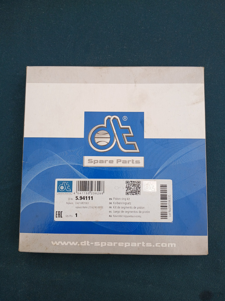 DT Piston rings 594111 for Daf - Έμβολο/ Δαχτυλίδι/ Κουζινέτο: φωτογραφία 1 DT Piston rings 594111 for Daf - Έμβολο/ Δαχτυλίδι/ Κουζινέτο: φωτογραφία 1