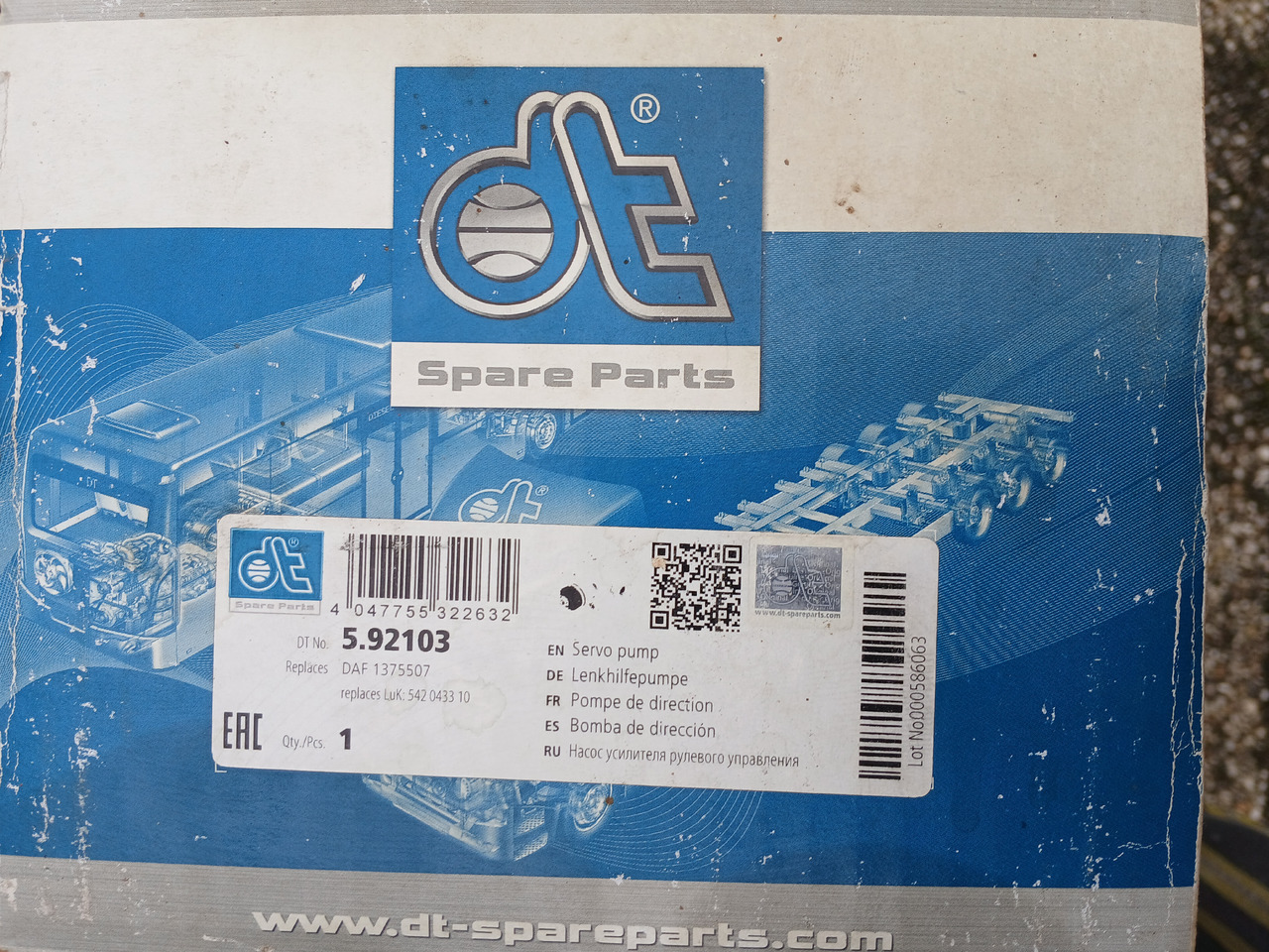 Steeringpump DT 592103 for Daf - Αντλία υδραυλικού τιμονιού: φωτογραφία 3 Steeringpump DT 592103 for Daf - Αντλία υδραυλικού τιμονιού: φωτογραφία 3