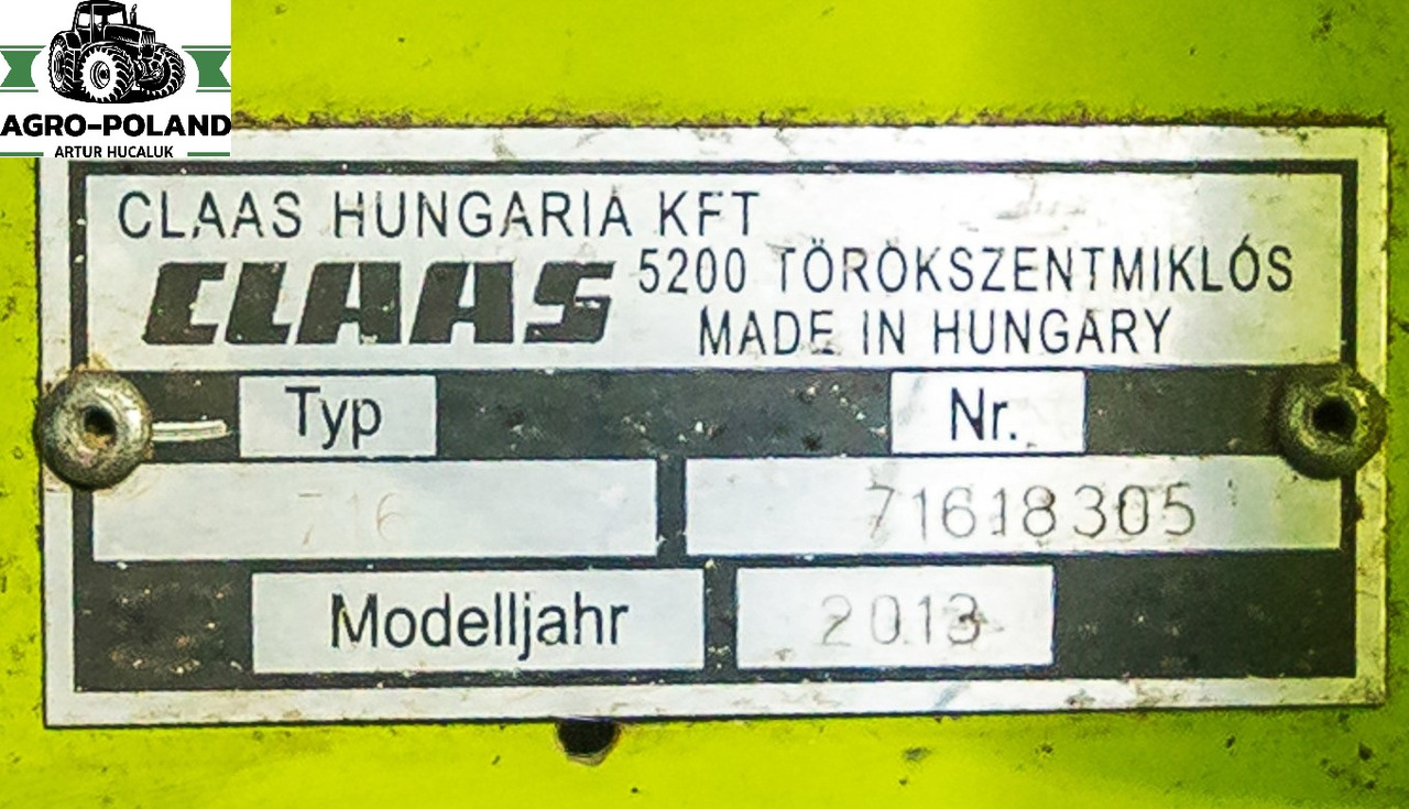 CLAAS VARIO 750 (NOWY MODEL)- 2013 ROK + WÓZEK + KOSY BOCZNE - Θεριζοαλωνιστική μηχανή - κεφαλή: φωτογραφία 5 CLAAS VARIO 750 (NOWY MODEL)- 2013 ROK + WÓZEK + KOSY BOCZNE - Θεριζοαλωνιστική μηχανή - κεφαλή: φωτογραφία 5