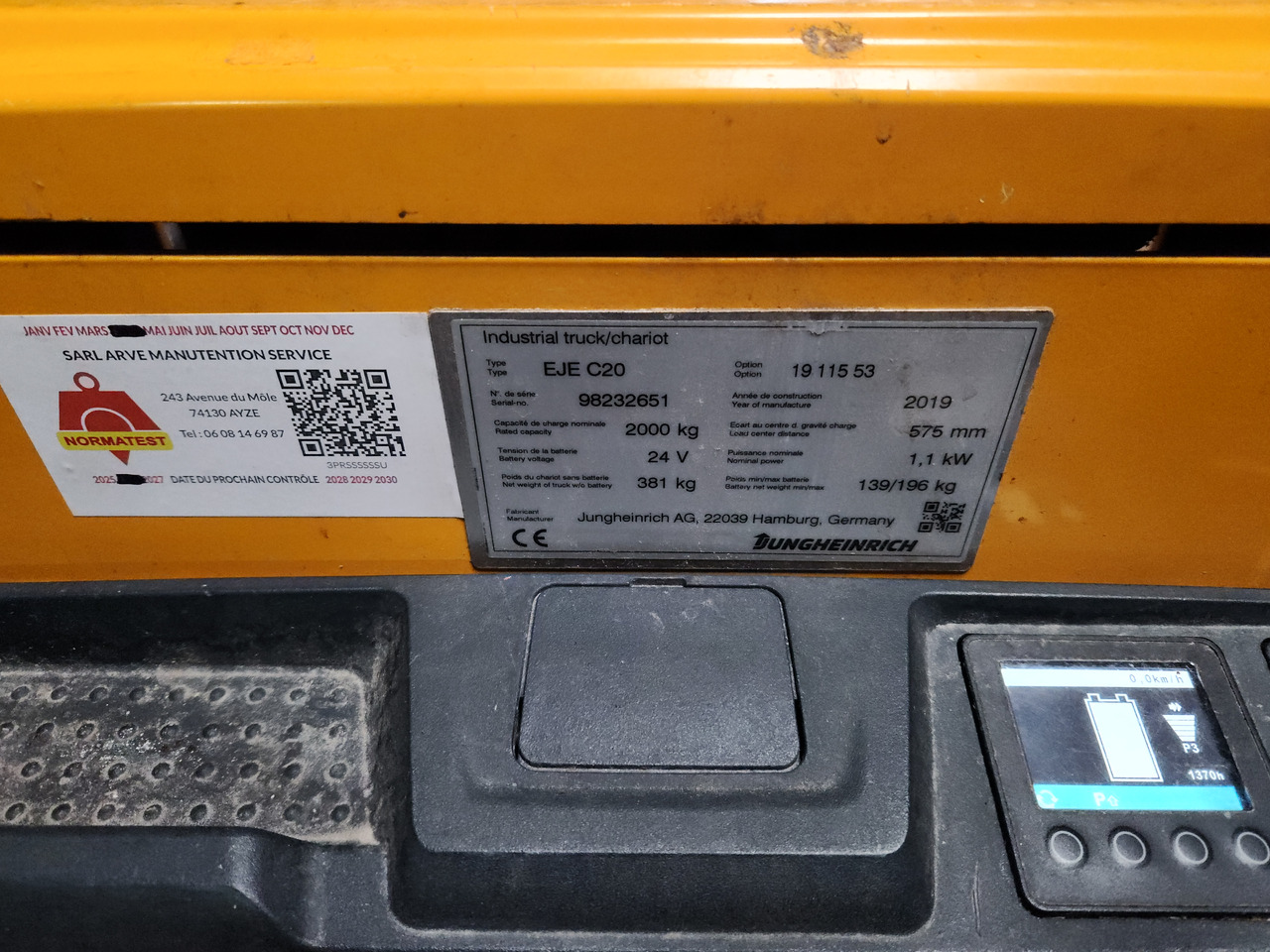 JUNGHEINRICH EJEC20 - Παλετοφόρο: φωτογραφία 1 JUNGHEINRICH EJEC20 - Παλετοφόρο: φωτογραφία 1