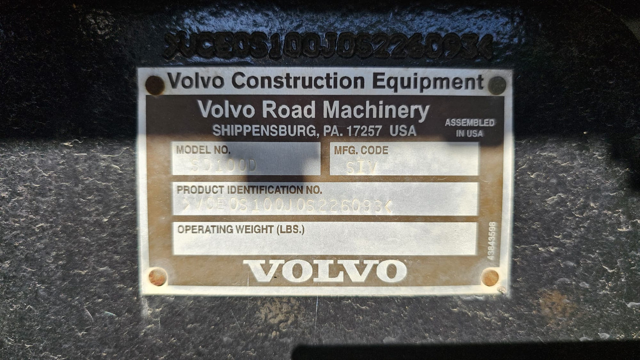 VOLVO SD100D - Οδοστρωτήρες: φωτογραφία 3 VOLVO SD100D - Οδοστρωτήρες: φωτογραφία 3