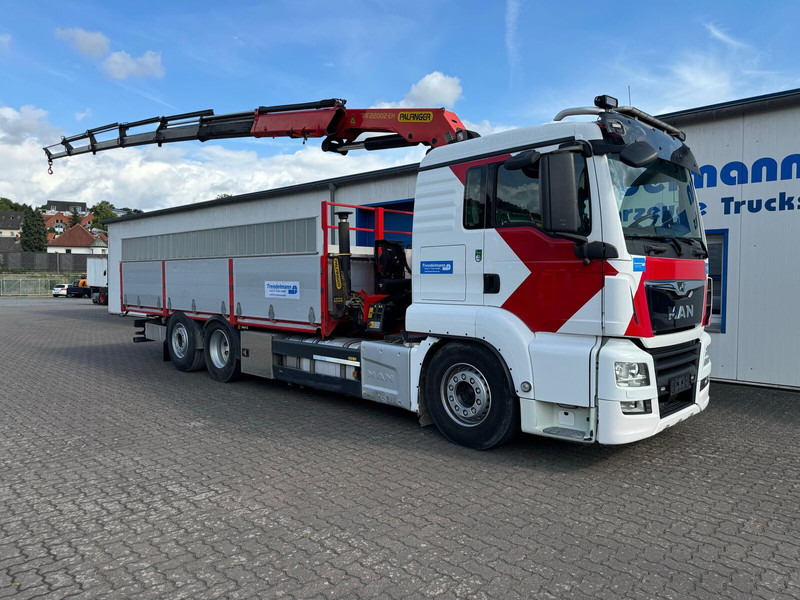 MAN TGS 26.460 6x2 Lenk-Liftachse Palfingerkran PK 22002 hi Fahrerha - Φορτηγό με ανοιχτή καρότσα, Φορτηγό με γερανό: φωτογραφία 2 MAN TGS 26.460 6x2 Lenk-Liftachse Palfingerkran PK 22002 hi Fahrerha - Φορτηγό με ανοιχτή καρότσα, Φορτηγό με γερανό: φωτογραφία 2