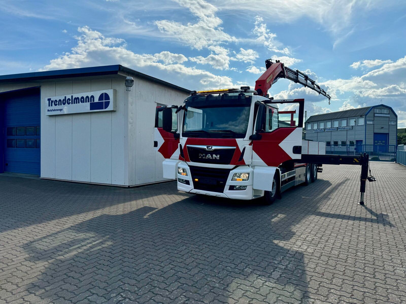 MAN TGS 26.460 6x2 Lenk-Liftachse Palfingerkran PK 22002 hi Fahrerha - Φορτηγό με ανοιχτή καρότσα, Φορτηγό με γερανό: φωτογραφία 1 MAN TGS 26.460 6x2 Lenk-Liftachse Palfingerkran PK 22002 hi Fahrerha - Φορτηγό με ανοιχτή καρότσα, Φορτηγό με γερανό: φωτογραφία 1