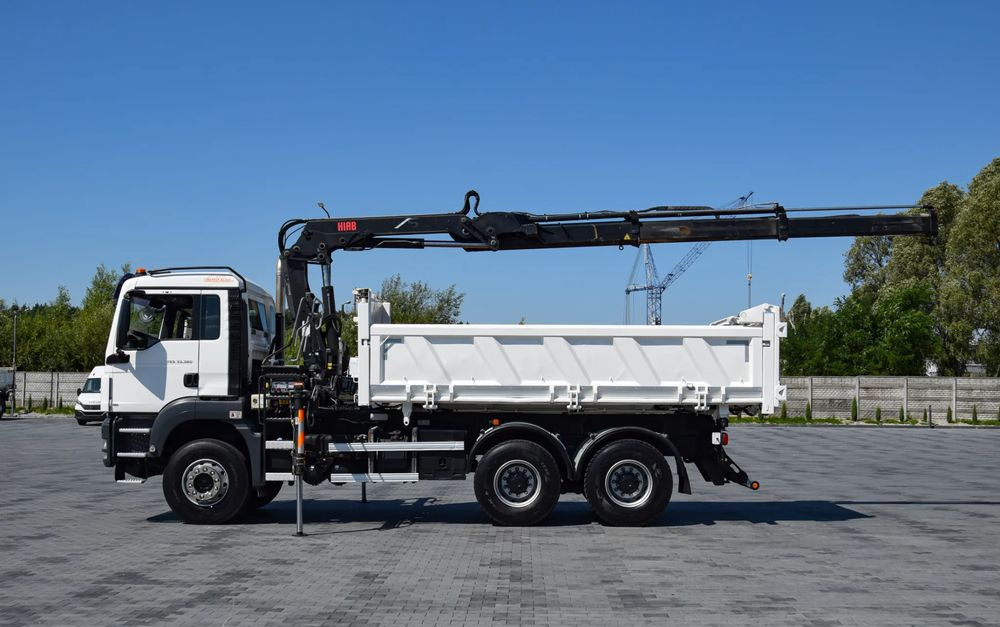 MAN TGS 33.360 / 6x4 / HDS HIAB 122 E-2 HIDUO / STEROWANIE RADIOWE / WYWROTKA / HYDROBURTA / AUTOMAT / KLIMA / TEMPOMAT / KAMERA COFANIA / SPROWADZONY - Φορτηγό ανατρεπόμενο, Φορτηγό με γερανό: φωτογραφία 5 MAN TGS 33.360 / 6x4 / HDS HIAB 122 E-2 HIDUO / STEROWANIE RADIOWE / WYWROTKA / HYDROBURTA / AUTOMAT / KLIMA / TEMPOMAT / KAMERA COFANIA / SPROWADZONY - Φορτηγό ανατρεπόμενο, Φορτηγό με γερανό: φωτογραφία 5