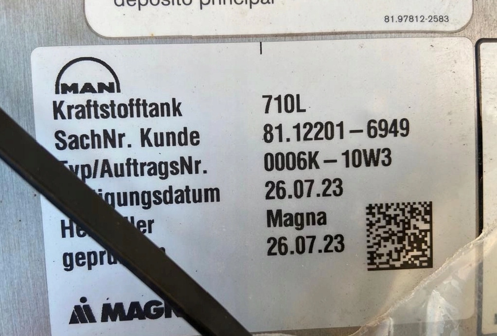 ZBIORNIK PALIWA MAN TGX TGS 710 L 81122016949 - Ρεζερβουάρ καυσίμου για Φορτηγό: φωτογραφία 4 ZBIORNIK PALIWA MAN TGX TGS 710 L 81122016949 - Ρεζερβουάρ καυσίμου για Φορτηγό: φωτογραφία 4