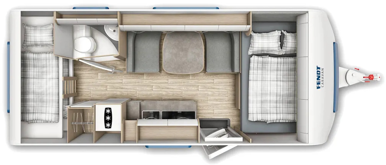 Wohnwagen Fendt Bianco Activ 515 SKF volle Hütte - Ρυμουλκούμενο τροχόσπιτο: φωτογραφία 2 Wohnwagen Fendt Bianco Activ 515 SKF volle Hütte - Ρυμουλκούμενο τροχόσπιτο: φωτογραφία 2