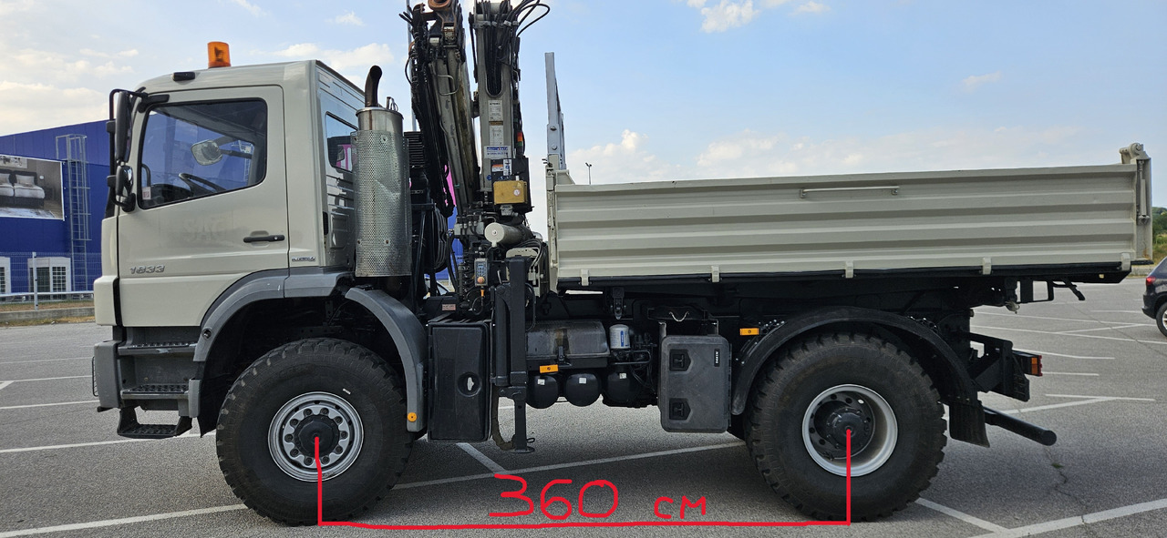 MERCEDES-BENZ Axor 1833 4x4 - Φορτηγό με γερανό: φωτογραφία 1 MERCEDES-BENZ Axor 1833 4x4 - Φορτηγό με γερανό: φωτογραφία 1