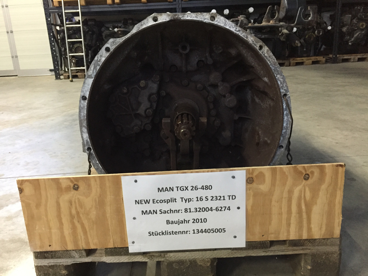 Gebrauchtes Getriebe MAN TGX 26.480, Typ : 16S 2321 TD, Artikel - Nr. : 81.32004 - 6274 - Κιβώτιο ταχυτήτων για Φορτηγό: φωτογραφία 2 Gebrauchtes Getriebe MAN TGX 26.480, Typ : 16S 2321 TD, Artikel - Nr. : 81.32004 - 6274 - Κιβώτιο ταχυτήτων για Φορτηγό: φωτογραφία 2