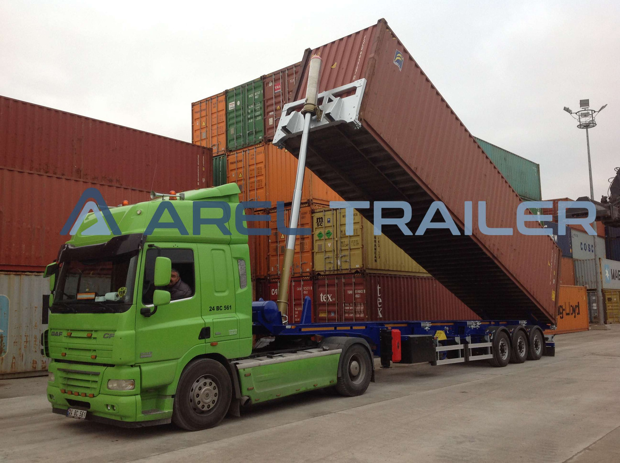 AREL TRAILER 40 FT TIPPING CONTAINER TRAILER - Επικαθήμενο μεταφοράς εμπορευματοκιβωτίων/ Κινητό αμάξωμα: φωτογραφία 4 AREL TRAILER 40 FT TIPPING CONTAINER TRAILER - Επικαθήμενο μεταφοράς εμπορευματοκιβωτίων/ Κινητό αμάξωμα: φωτογραφία 4