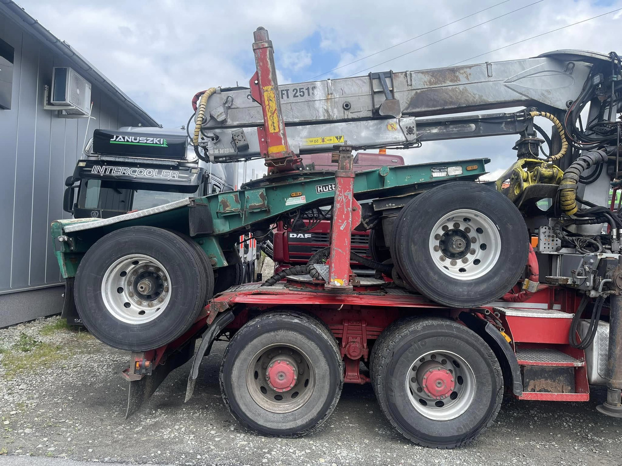 HUTTNER - Φορτηγό ξυλείας, Φορτηγό με γερανό: φωτογραφία 2 HUTTNER - Φορτηγό ξυλείας, Φορτηγό με γερανό: φωτογραφία 2