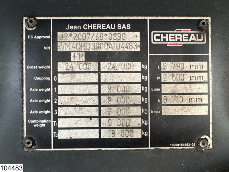 Chereau Autonoom Carrier Vector 1350 - Ρυμούλκα ψυγείο: φωτογραφία 4 Chereau Autonoom Carrier Vector 1350 - Ρυμούλκα ψυγείο: φωτογραφία 4