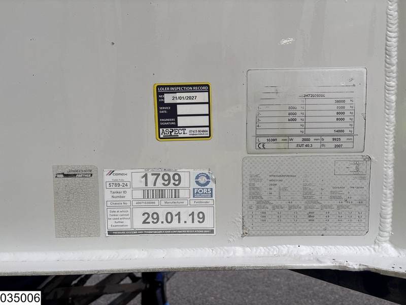 Feldbinder Silo 40.000 Liter - Επικαθήμενο βυτίο: φωτογραφία 3 Feldbinder Silo 40.000 Liter - Επικαθήμενο βυτίο: φωτογραφία 3